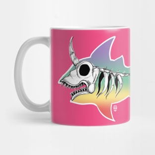 Unicorn Shark Skeleton Mug